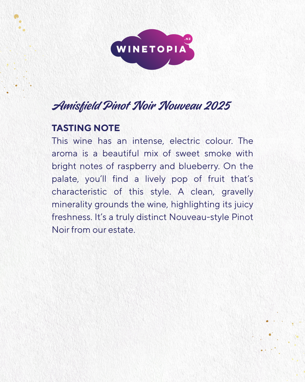 Amisfield Pinot Noir Nouveau 2025