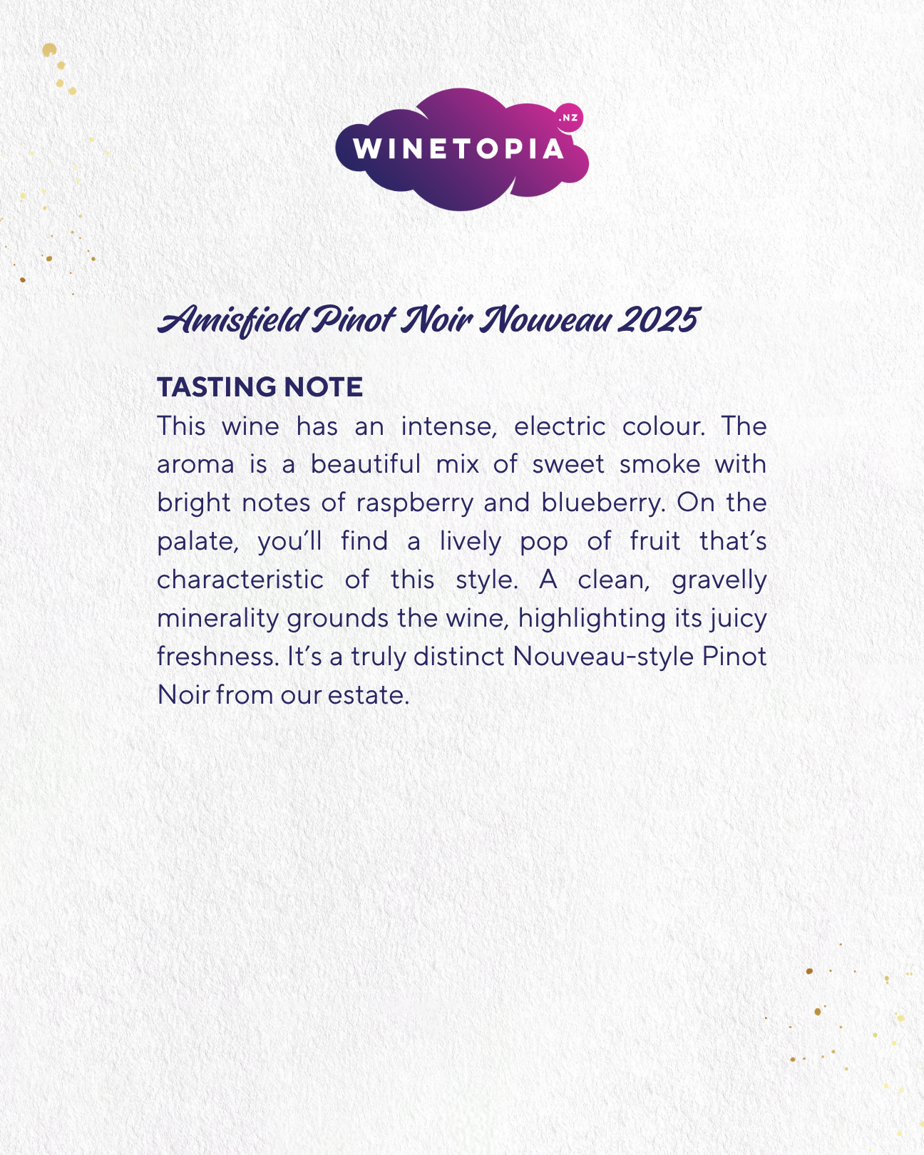 Amisfield Pinot Noir Nouveau 2025