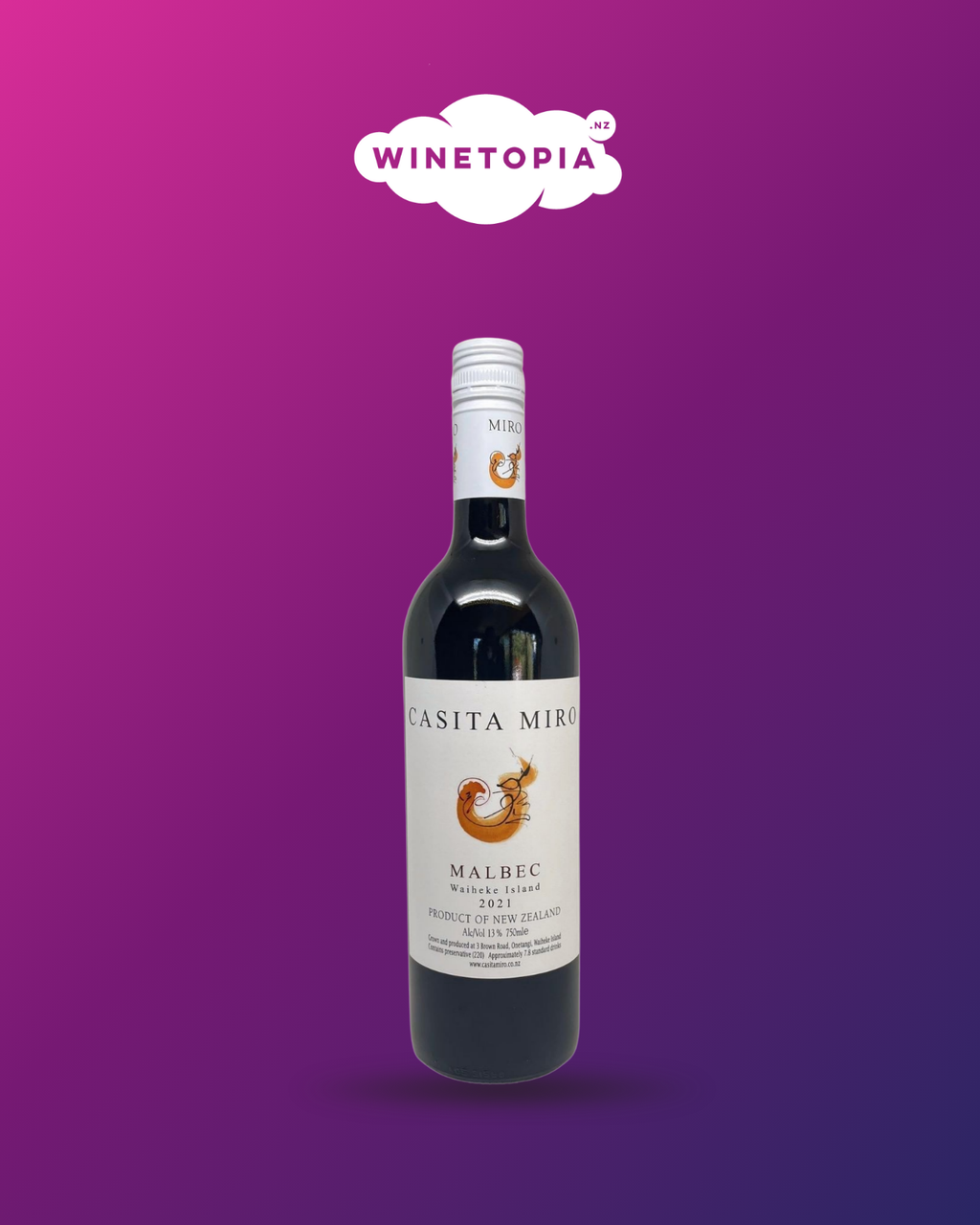 Casita Miro Waiheke Malbec 2021