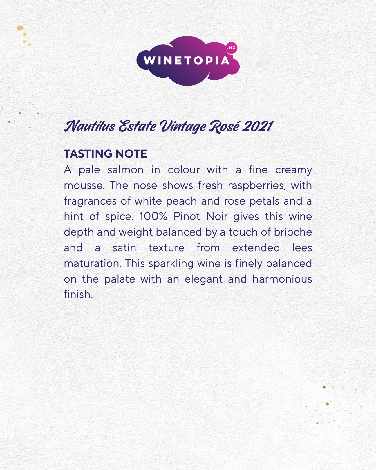 Nautilus Estate Vintage Rosé 2021